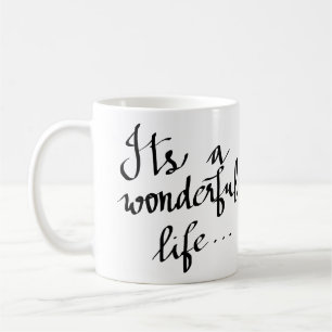 Moderna dess en underbar livtypografi skrivar kaffemugg