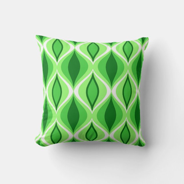 Moderna diamanter, Emerald & Lime Green i mitten a Kudde (Framsida)