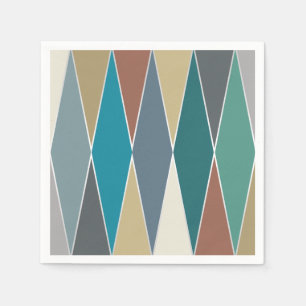 Moderna diamanter i mitten av århundradet pappersservett