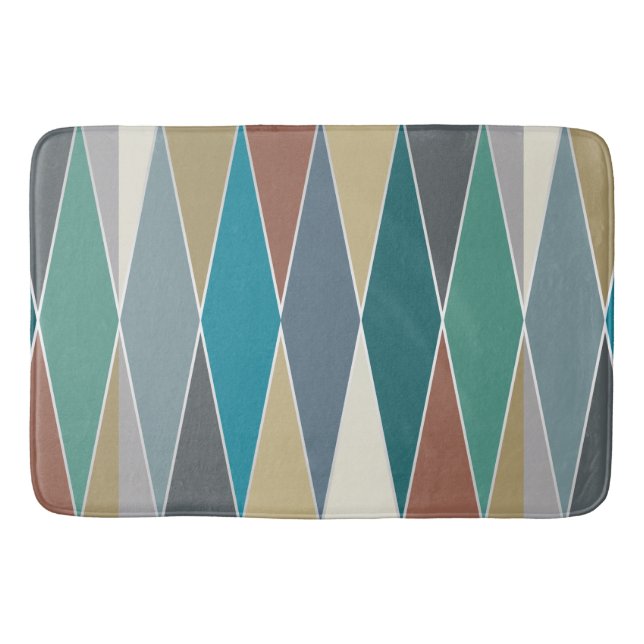 Moderna diamanter i mitten av århundradet (stora) badrumsmatta (Framsidan)