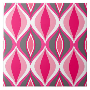 Moderna diamanter, Rosa, Fuchsia och Grått i mitt Kakelplatta