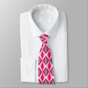 Moderna diamanter, Rosa, Fuchsia och Grått i mitte Slips