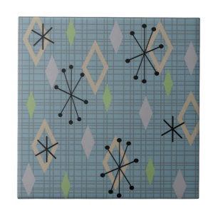 Moderna diamanter Slate Grått Blue Kakelplatta