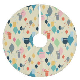 Moderna docksvansar i mitten julgransmatta borstad polyester