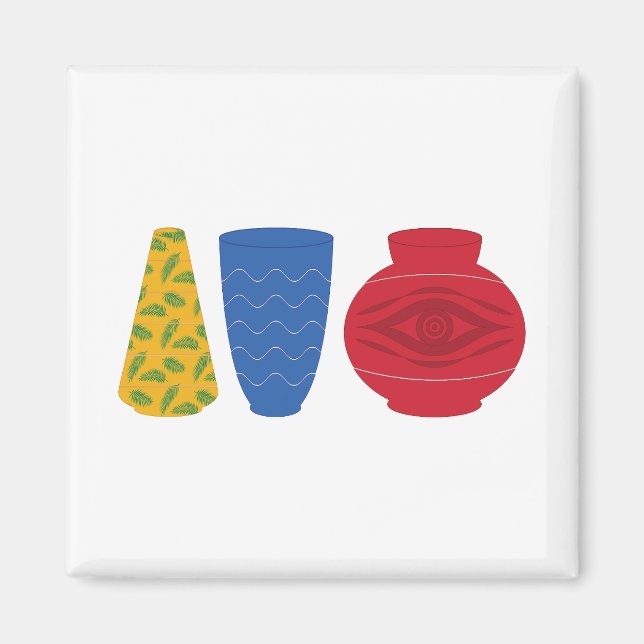 Moderna egyptiska vaser magnet (Framsidan)