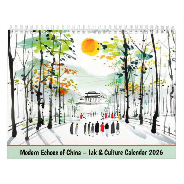 Moderna ekon från Kina – Bläck & Kulturkalender 20 Kalender (Omslag)