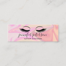 Moderna elegant holografiska ögonfranstillägg mini visitkort