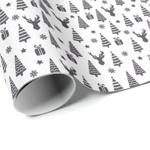 Moderna Eleganta Julpresentelement Presentpapper