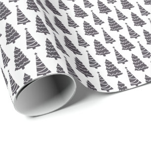 Moderna Eleganta Julträd Present Presentpapper
