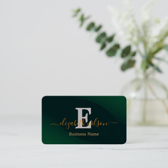 Moderna eleganta personliga QR-kod-visitkort Visitkort (Stående Fram)