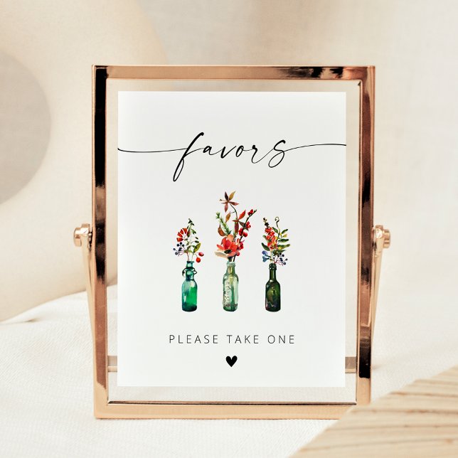 Moderna Eleganta Skript Vilda Blommor Förmån Poster (Skapare uppladdad)