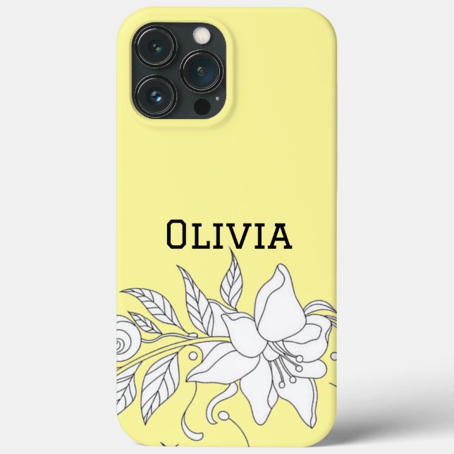 Moderna eleganta söta flickiga enkla blommor (Baksida)