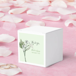 Moderna Eleganta Vita Calla Lilies Bröllop Presentaskar