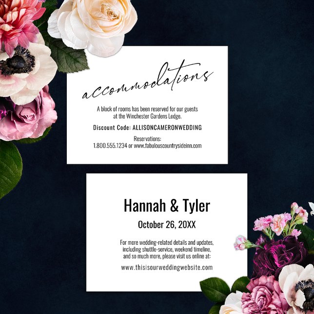 Moderna Enkla Eleganta Boenden Tilläggskort (Skapare uppladdad)