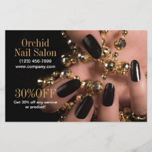 Moderna Estetiker SPA Nagelsalong Prislistor Flygblad