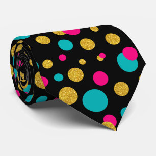 Moderna färgcirklar Sömlösa Mönster Slips