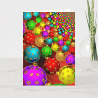 Moderna färgrika julprydnadar helgkort