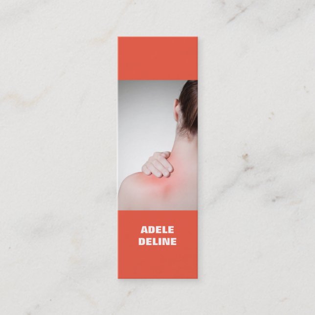 Moderna färgrika kvinnor drar tillbaka mini visitkort (Framsida)