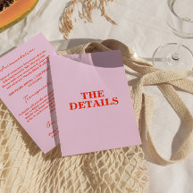 Moderna färgrika Retro Funky Bröllopsdetaljer