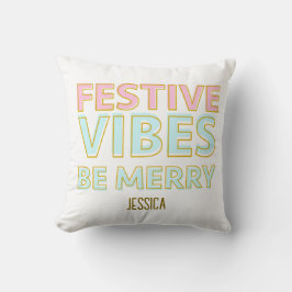 Moderna färgstarka, aktiva vibes vara ärliga kudde