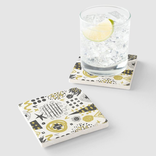 Moderna färgstarka konsformer av Abstrakt Stenunderlägg (Sidan)