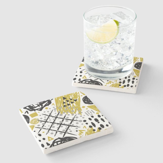 Moderna färgstarka konsformer av Abstrakt Stenunderlägg (Sidan)