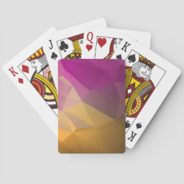 Moderna färgstarka lågpolska uppspelningskort casinokort