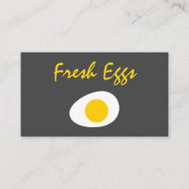Moderna färska ägg visitkort
