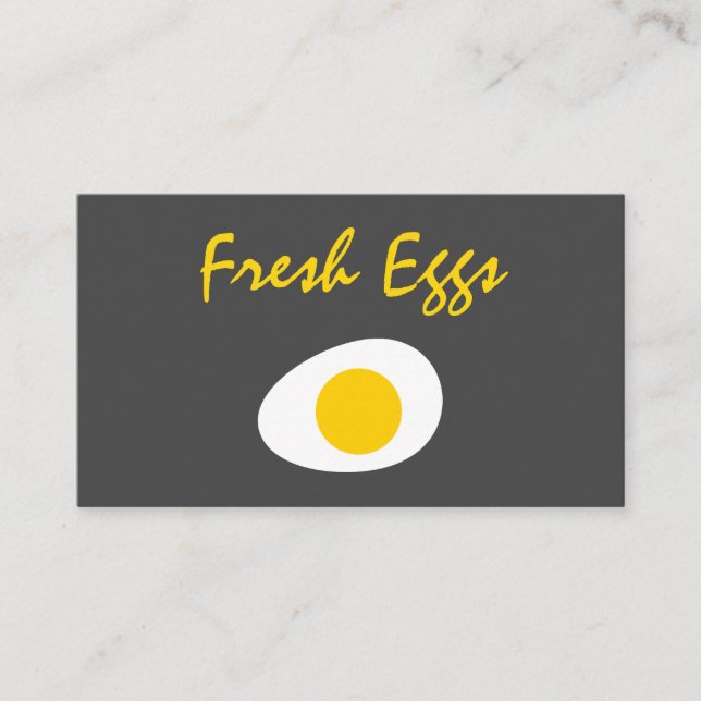 Moderna färska ägg visitkort (Framsida)