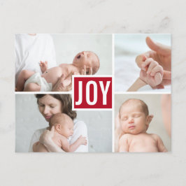 Moderna födelseannonserande foton Semester vykort