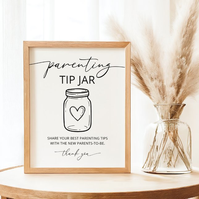 Moderna föräldraskapstips Baby Shower-partyspel Poster (Skapare uppladdad)