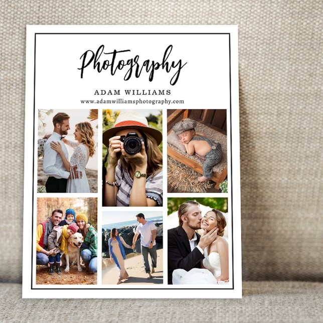 Moderna fotopaket & prislista Foto Reklamblad (Skapare uppladdad)