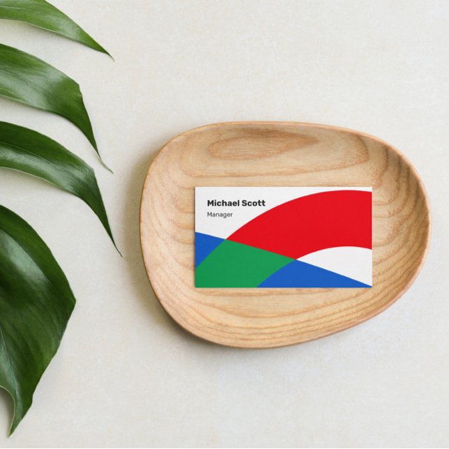 Moderna geometriska former visitkort (Skapare uppladdad)