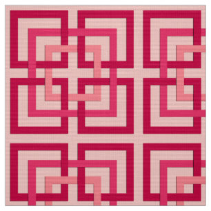 Moderna geometriska kvadrater, korallfärgad Rosa o Tyg