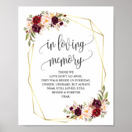 Moderna geometriska minnestecken för älskade poster