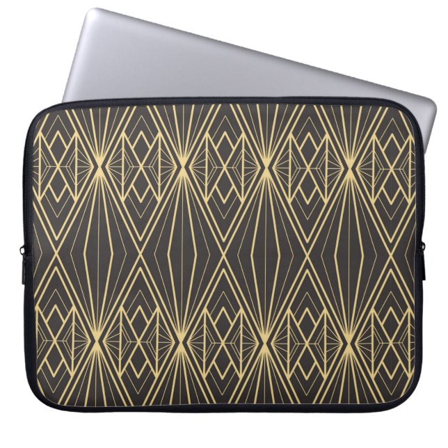 Moderna geometriska plattor mönster laptop fodral (Framsidan)