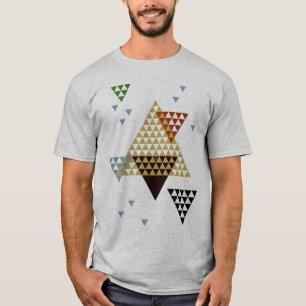 Moderna geometriska trianglar och former för Abstr T Shirt