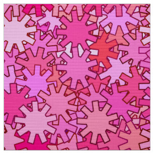 Moderna geometriska växlar, Fuchsia och Rosa Tyg
