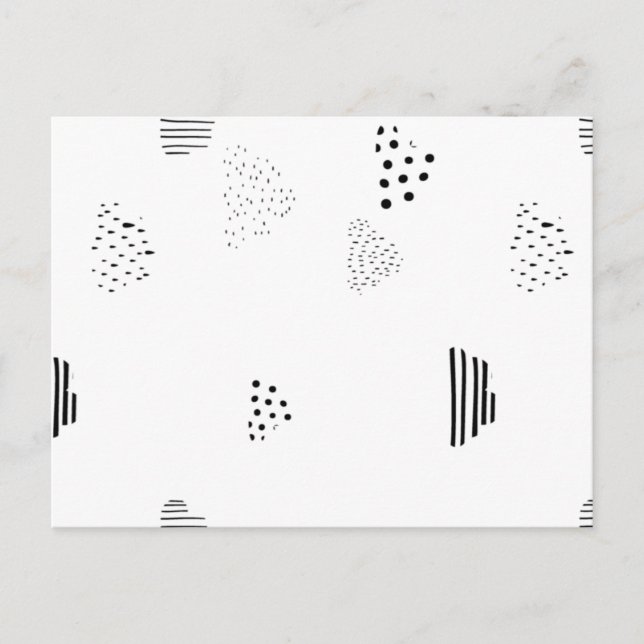 Moderna geometriska vykort | Stilfull skrivmaterie (Framsida)