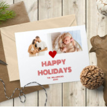 Moderna glada röda högtidsbilder 2 foton