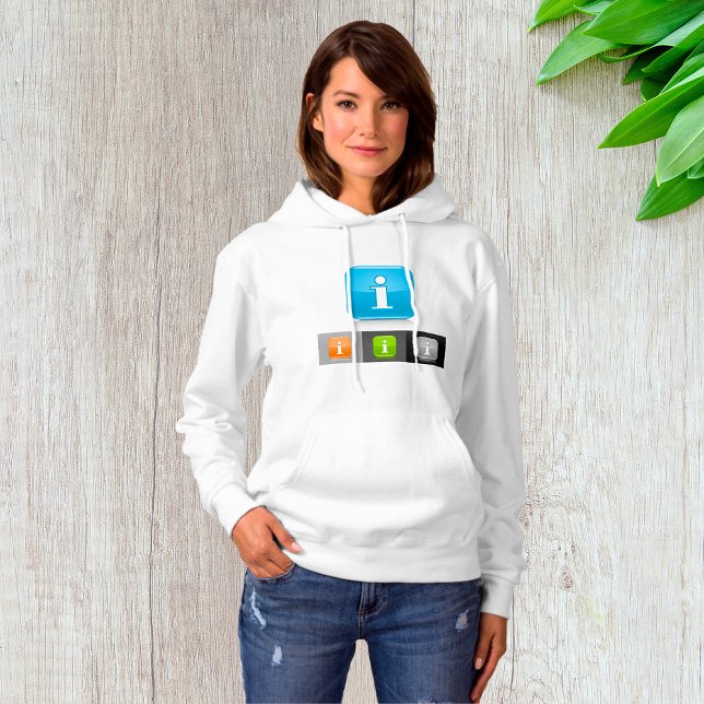 Moderna Glänsande Informationssymboler T Shirt (Skapare uppladdad)