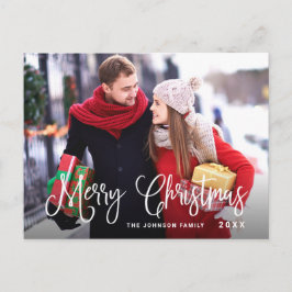 Moderna God Jul FOTO Julhälsning Vykort