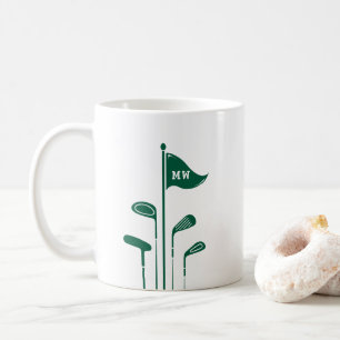 Moderna Golf-Klubbar Skapar ditt eget Initialer Kaffemugg