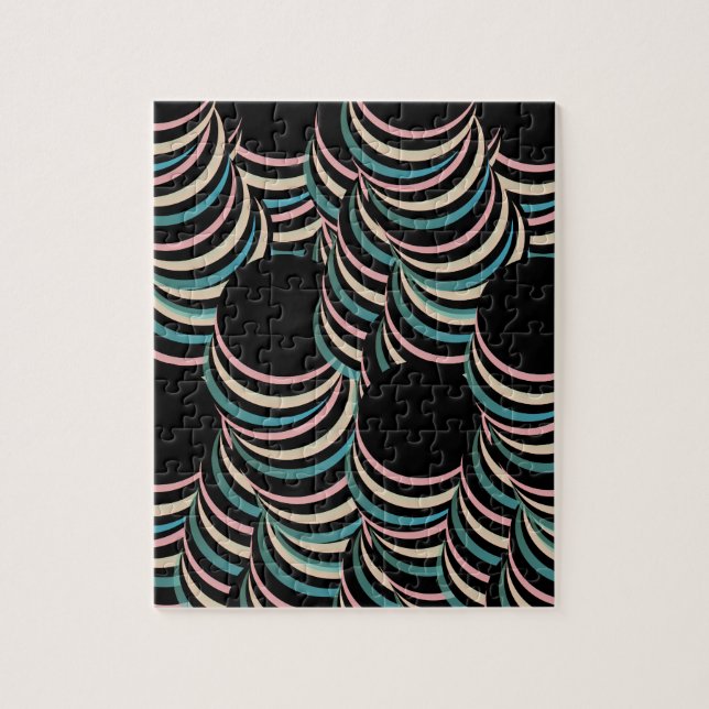 Moderna Gradient Trippy Tunnlar Hypnotisk Pussel (Vertikal)