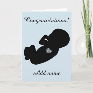 Moderna Grattisar vid födelsen av baby c Kort