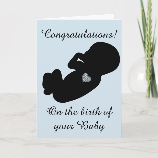 Moderna Grattisar vid födelsen av baby c Kort (Framsida)