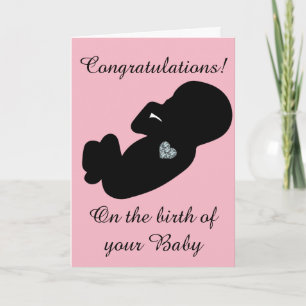 Moderna Grattisar vid födelsen av baby c Kort