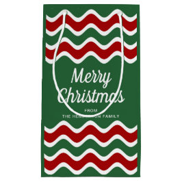 Moderna gröna ränder God Jul