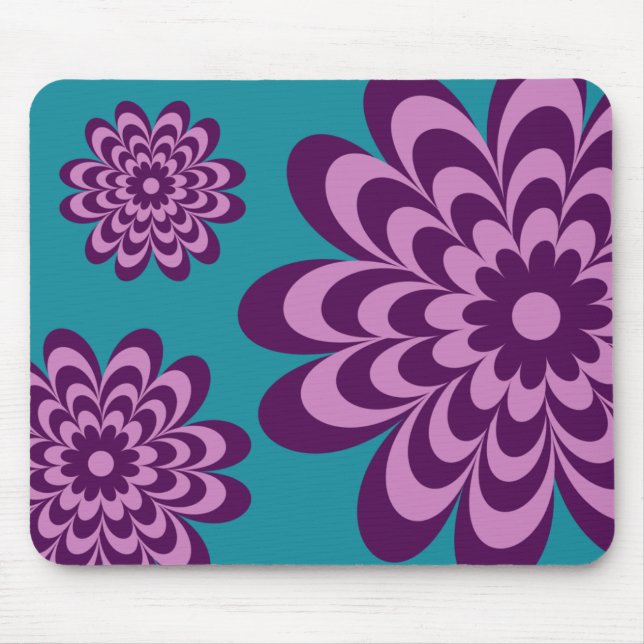 Moderna Groovy daisy Mousepad Musmatta (Framsidan)
