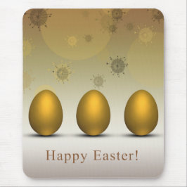 Moderna gyllene Påskägg Musmatta